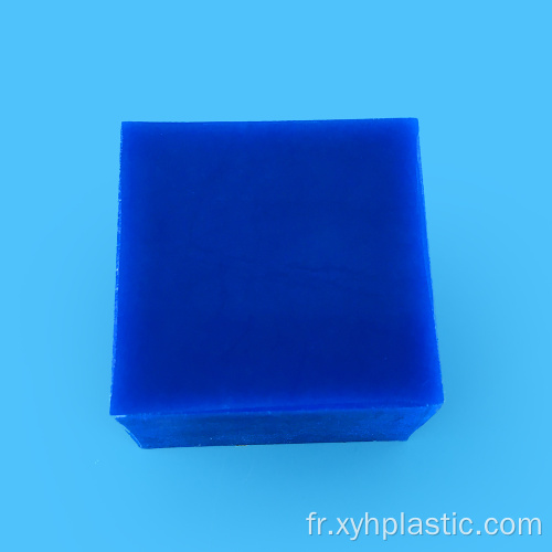 Feuille extrudée en nylon PA6 bleu 10 mm